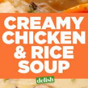 Creamy Chicken & Rice Soup