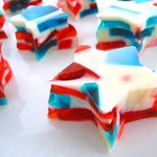 Stained Glass Jello – Red, White & Blue for the 4th of July