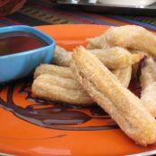 Churros with Spiced Sugar and Chocolate Dipping Sauce