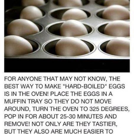 Oven Hard Boiled Egg