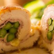 Chicken Asparagus with Smoked Ham and Cheddar Cheese
