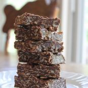 CHOCOLATE OATMEAL NO-BAKE BARS