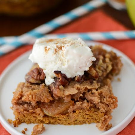 Spiced Pumpkin Apple Dump Cake