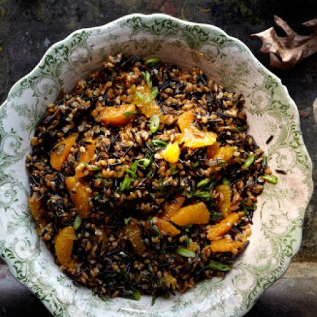 Wild Rice, Farro, and Tangerine Salad