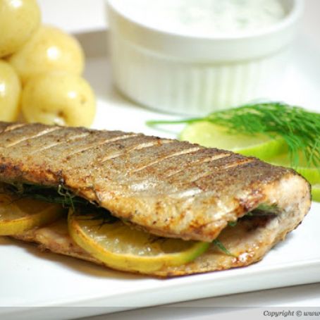 Fried Trout with Dill and Lemon