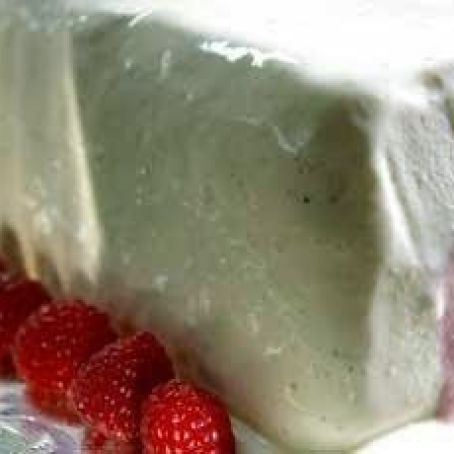 Vanilla and Raspberry Bombe