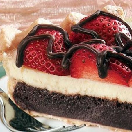 Strawberry Fudge Pie