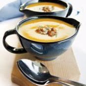 Maple Squash Soup with Maple Walnuts