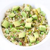 Salad - Quinoa Salad with Asparagus, Peas, Avocados & Lemon Basil Dressing