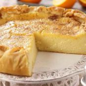 Galatopita - Greek milk pie - www.food-recipes.me - Fine cooking recipes for everyone