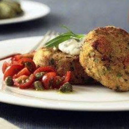 Crab Cakes with Caper Aioli