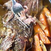 SLOW COOKER POT ROAST WITH HOMEMADE ONION SOUP MIX