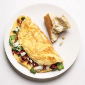 Spinach, Feta, & Sun-Dried Tomato Omelet