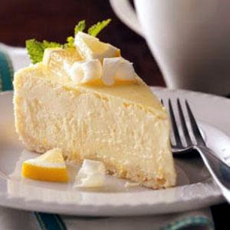 Lemony White Chocolate Cheesecake