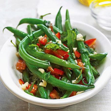Green Beans with Basil and Mint