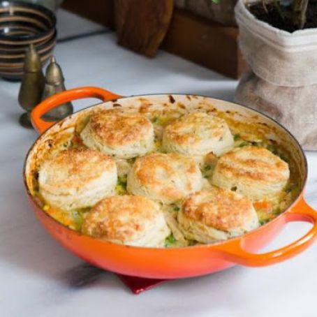 Turkey Potpie with a Biscuit Crust