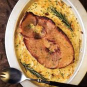 Ham Steaks with Hazelnut Sauce