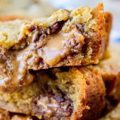 Caramely Almond Butter Bars