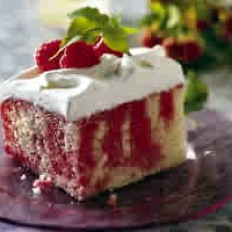 Raspberry Poke Cake