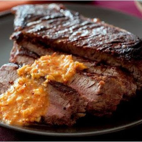 TRI-TIP STEAK w/TOMATO ROMESCO