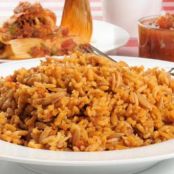 Baked Mexican Style Restaurant Rice