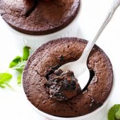 Two Individual Chocolate Fudge Cakes