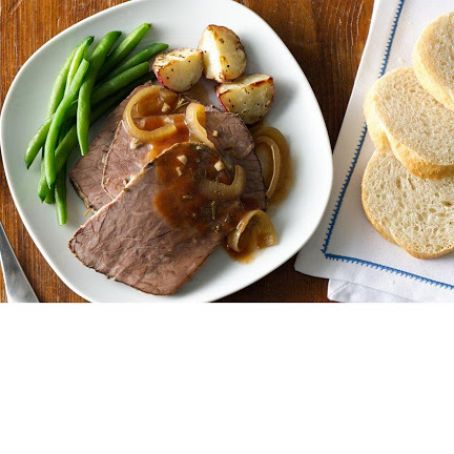 Slow-Cooker Rosemary-Garlic Beef Roast