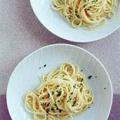 Spaghettini with Lemon Zest and Chives