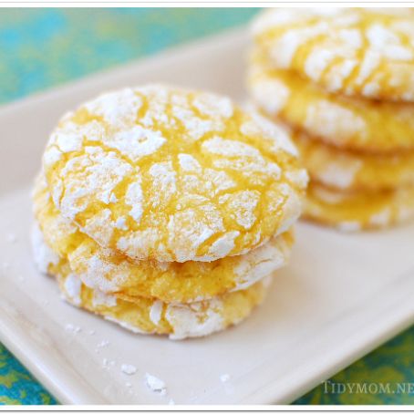 Lemon Burst Cake Mix Cookies