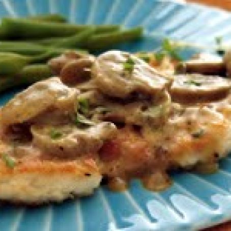 Dijon Chicken Smothered in Mushrooms