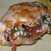 Italian Flag Stuffed Chicken