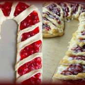 Candy Cane Fruit & Cream Cheese Danish