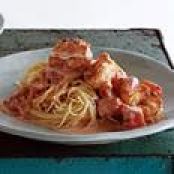 Capellini with Shrimp and Creamy Tomato Sauce
