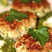 Crab Cakes With Lemon Cilantro Sauce
