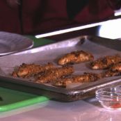 Honey Pecan Crusted Chicken with Barbeque Dipping Sauce