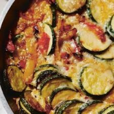 Courgette frittata with tomato salsa