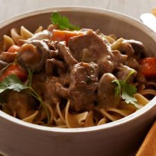 Pressure Cooker Beef Stroganoff