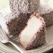 Coconut Tea Cakes aka Lamingtons