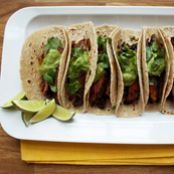 Skirt Steak Tacos with Avocado Crema (Overnight