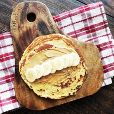 Peanut Butter & Banana Vegan Crepes