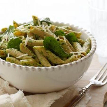 Penne with Spinach Sauce