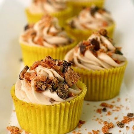 Butterfinger Cupcakes