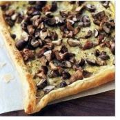 Goat Cheese, Leek and Mushroom Tart