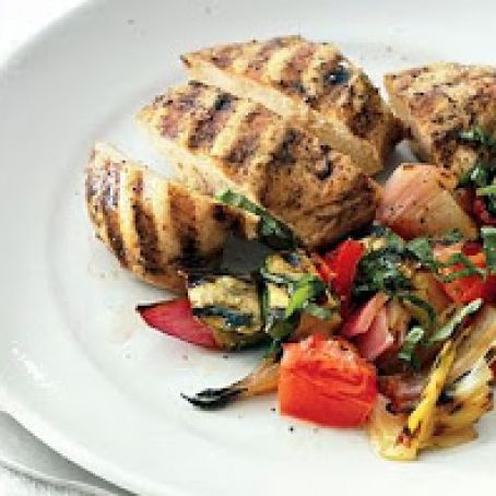 GRILLED BREAST w/RATATOUILLE