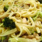 Fettuccini with Beans & Broccoli