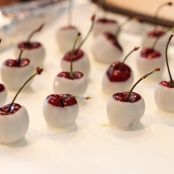 Amaretto-Soaked White Chocolate Cherries