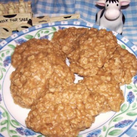Peanut Butter-Oatmeal No Bake Cookies