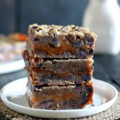 Salted Caramel Cookie Bars