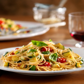 Barilla® Whole Grain Thin Spaghetti with Zucchini and Parmesan