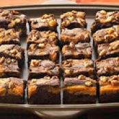 Marbled Chocolate-Pumpkin Brownies